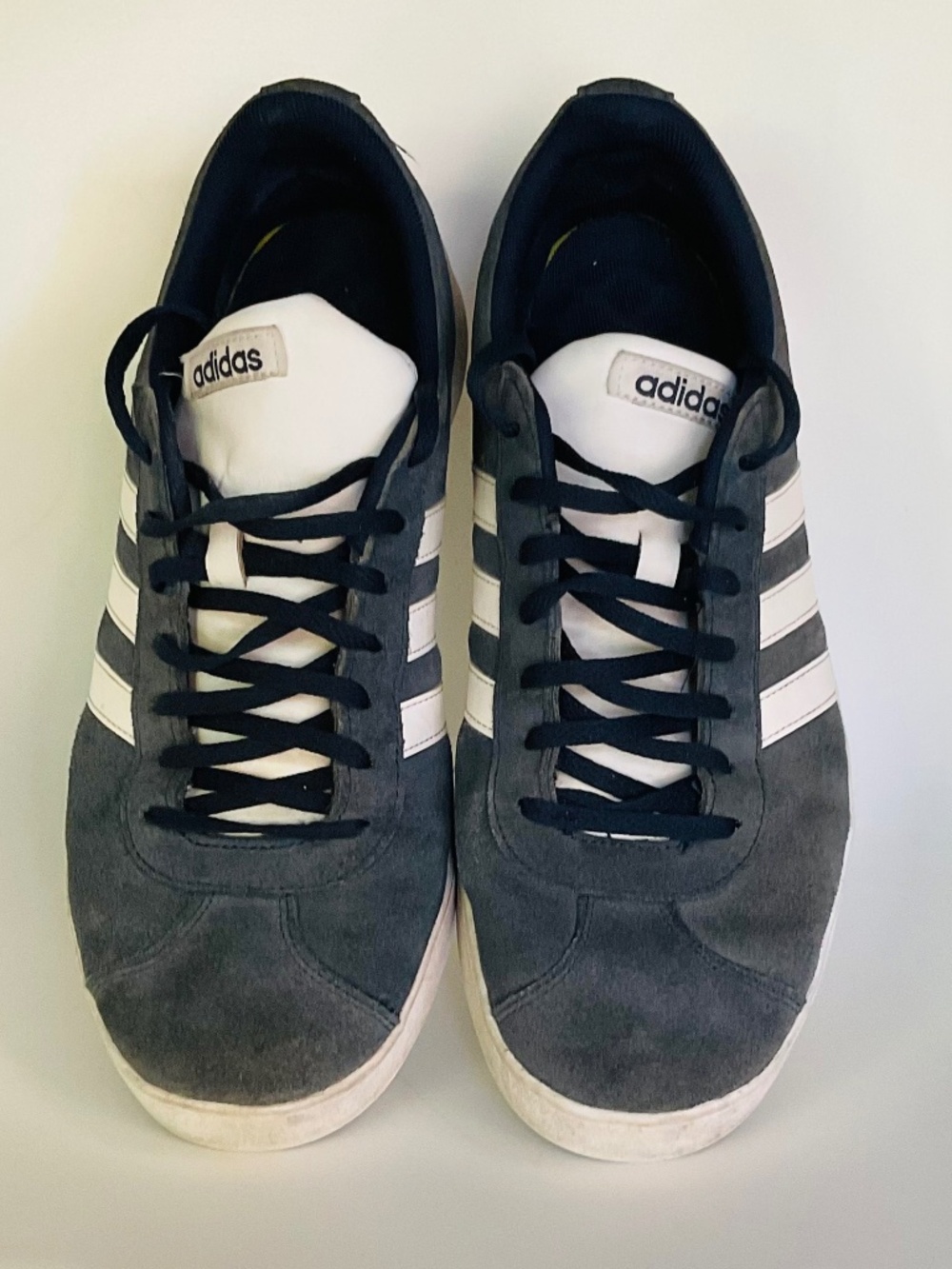 Adidas VL Court 2.0 Suede Sneakers—Men’s Size 11.5–Navy Blue